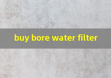 buy bore water filter